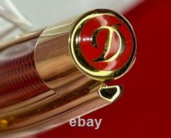 S. T. Dupont Limited Edition 405720 Iron Man Defi Red Gold Trim Ballpoint Pen 645