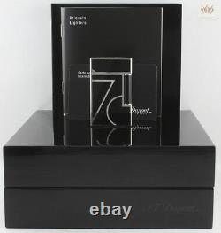 S. T Dupont Limited Edition 70th Anniversary Black Lacquer Ligne 2 Lighter Great