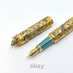 S. T. Dupont Limited Edition 88 Gold Koi Fish 14K Fountain Pen