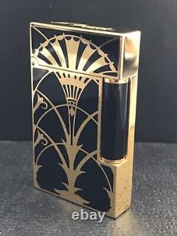 S. T. Dupont Limited Edition American Art Deco L2 Lighter Yellow Gold #0133/1930