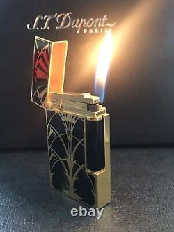 S. T. Dupont Limited Edition American Art Deco L2 Lighter Yellow Gold #0133/1930