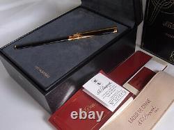 S. T. Dupont Limited Edition Art Nouveau Fountain Pen Black GT 18K M Nib