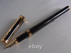 S. T. Dupont Limited Edition Art Nouveau Fountain Pen Black GT 18K M Nib