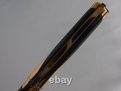 S. T. Dupont Limited Edition Art Nouveau Fountain Pen Black GT 18K M Nib