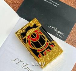 S. T Dupont Limited Edition Black Gold and Red Motif New Collection / S. T Dupont