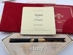 S. T. Dupont Limited Edition Black Teatro 1997 Rollerball Pen New 100% Genuine