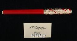 S. T. Dupont Limited Edition Goat Premium Red Lacquer 18k M Fountain Pen withBox