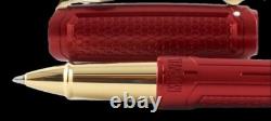 S. T Dupont Limited Edition Iron Man Line D Red Roller Ball Pen Honeycomb-rare