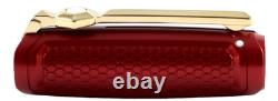 S. T Dupont Limited Edition Iron Man Line D Red Roller Ball Pen Honeycomb-rare