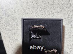 S. T. Dupont Limited Edition McLaren Formula 1 Black PVD/Steel Race Car Cufflinks