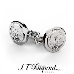 S. T. Dupont Limited Edition Phoenix Renaissance 005523 Palladium Cufflinks