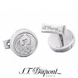 S. T. Dupont Limited Edition Phoenix Renaissance 005523 Palladium Cufflinks