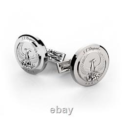 S. T. Dupont Limited Edition Phoenix Renaissance 005523 Palladium Cufflinks