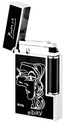 S. T. Dupont Limited Edition Picasso ST016105 Black Natural Lacquer Lighter