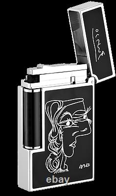 S. T. Dupont Limited Edition Picasso ST016105 Black Natural Lacquer Lighter