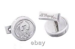 S. T. Dupont Limited Edition, Round Phoenix Cufflinks, 005523, New In Box