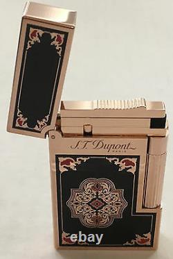 S. T. Dupont Limited Edition Travel In Time Ligne 2 Lighter, Pink Gold, 16982 NIB