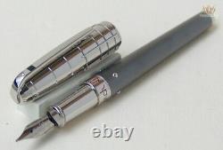 S. T Dupont Limited Olympio Large French Line With Palladium Finish Fountain Pen