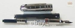 S. T Dupont Limited Olympio Large French Line With Palladium Finish Fountain Pen