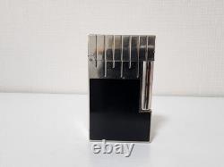 S. T. Dupont Line 2 Limited Edition Black Silver Lighter Used