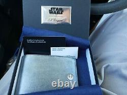 S. T. Dupont Line D STAR WARS Wallet, Grey, Leather, Limited Edition