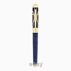S. T. Dupont Line D Vitruvian Man Blue Limited Edition Fountain Pen (Medium Nib)