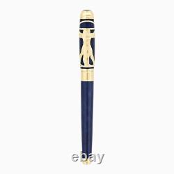 S. T. Dupont Line D Vitruvian Man Blue Limited Edition Fountain Pen (Medium Nib)