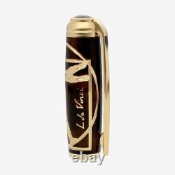 S. T. Dupont Line D Vitruvian Man Brown Limited Edition Fountain Pen (Medium Nib)