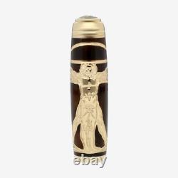S. T. Dupont Line D Vitruvian Man Brown Limited Edition Fountain Pen (Medium Nib)
