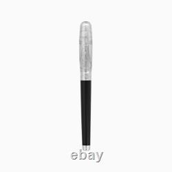 S. T. Dupont Line D Vitruvian Man Premium Fountain Pen Black Limited Edition New