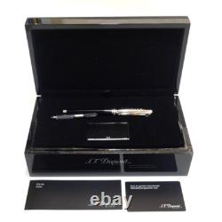 S. T. Dupont Line D Vitruvian Man Premium Fountain Pen Black Limited Edition New