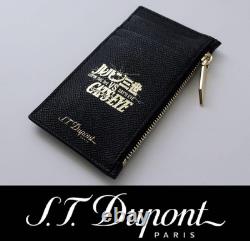 S. T. Dupont Lupin III Coin Card Case 190052 Japan Limited Edition Black Leather