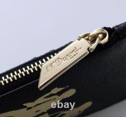 S. T. Dupont Lupin III Coin Card Case 190052 Japan Limited Edition Black Leather