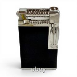 S. T. Dupont Maharaja Gas Lighter Limited Edition 201/1500 Black Silver Working