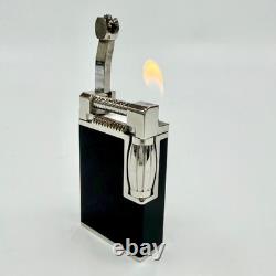 S. T. Dupont Maharaja Gas Lighter Limited Edition 201/1500 Black Silver Working