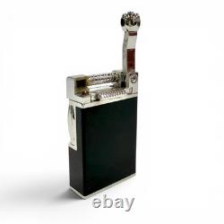 S. T. Dupont Maharaja Gas Lighter Limited Edition 201/1500 Black Silver Working
