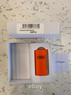 S. T. Dupont Megajet Matte Orange Lighter Limited Edition Color Brand New