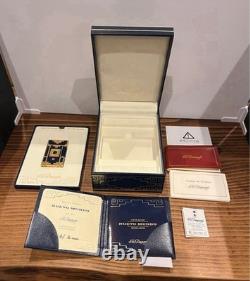S. T. Dupont Nuevo Mundo LINE 2 Large Gold/Navy Limited Edition 1557/2000
