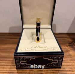 S. T. Dupont Nuevo Mundo LINE 2 Large Gold/Navy Limited Edition 1557/2000