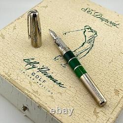 S. T. Dupont Olympio Leroy Neiman Golf Limited Edition Fountain Pen B+p