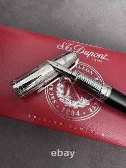 S. T. Dupont Palladium Napoleon Bonaparte Limited Edition Foontain Pen, 18K Gold