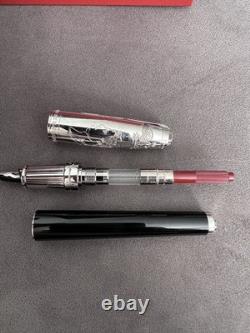 S. T. Dupont Palladium Napoleon Bonaparte Limited Edition Foontain Pen, 18K Gold