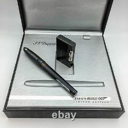 S. T. Dupont Paris James Bond 007 Limited Edition Lighter & Pen Set Original Box