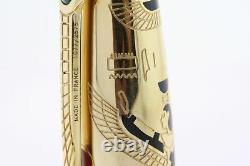 S. T. Dupont Pharaoh Fountain Pen 18k Gold Nib Limited Edition Malachite France