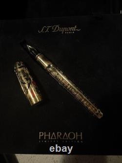 S. T. Dupont Pharaoh Limited Edition 14k Gold Pen NWB 1313/2573
