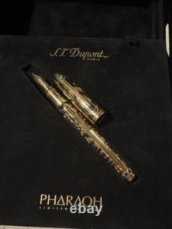 S. T. Dupont Pharaoh Limited Edition 14k Gold Pen NWB 1313/2573