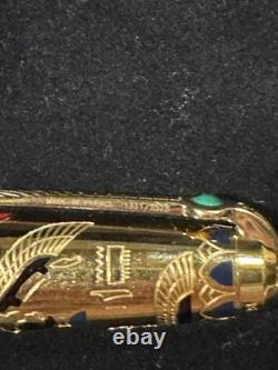 S. T. Dupont Pharaoh Limited Edition 14k Gold Pen NWB 1313/2573