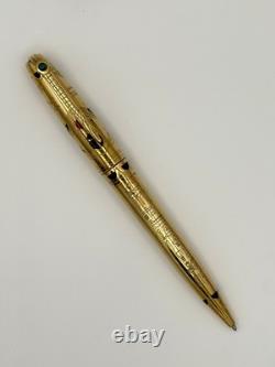 S. T. Dupont Pharaoh Limited Edition Ballpoint Pen LE 354/2575 18K Gold Plate