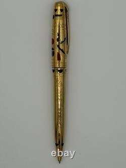 S. T. Dupont Pharaoh Limited Edition Ballpoint Pen LE 354/2575 18K Gold Plate