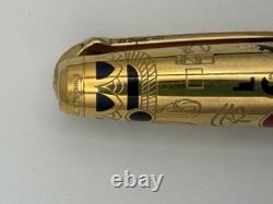 S. T. Dupont Pharaoh Limited Edition Ballpoint Pen LE 354/2575 18K Gold Plate